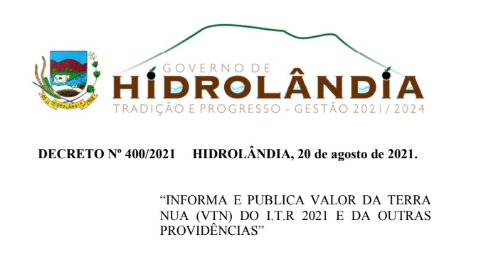 DECRETO nº 400/2021